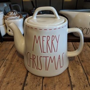 Rae Dunn Merry Christmas Teapot